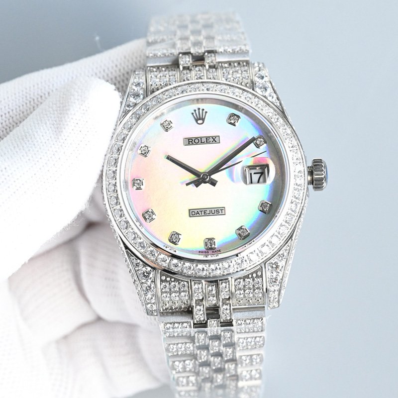 rolex journal 41mm calibre 3255 over 2000 diamonds