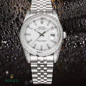 rolex journal 41mm calibre 3255 over 800 diamonds