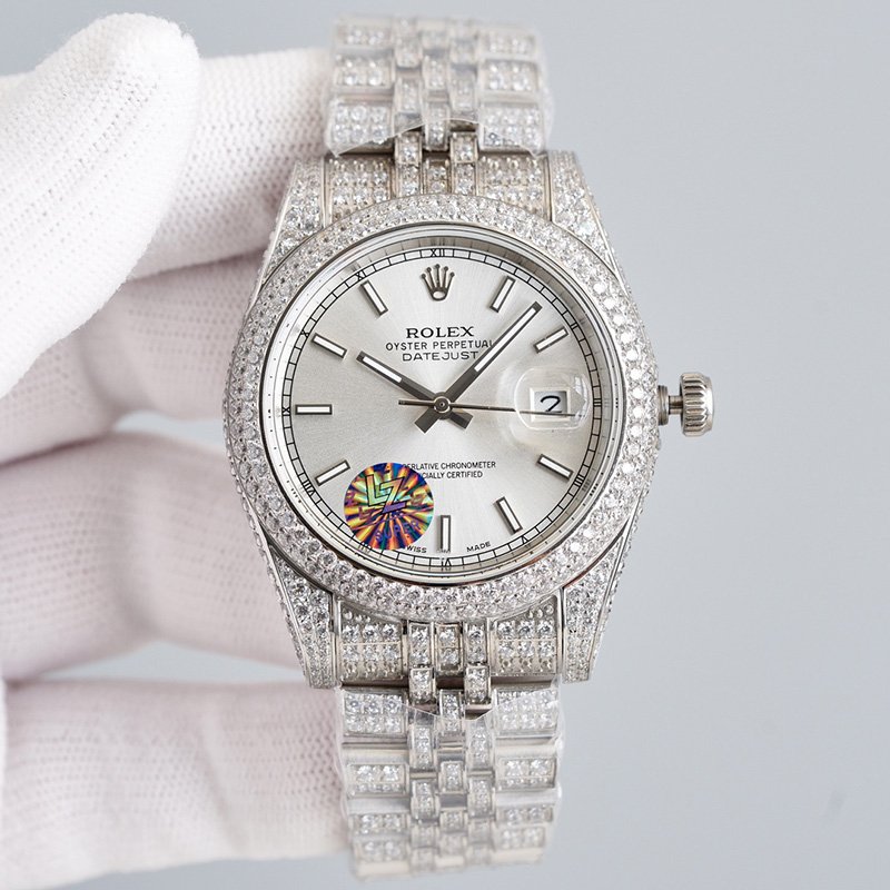 rolex journal 41mm calibre 3255 over 2000 diamonds