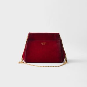 Prada Enchaîné mini suede bag