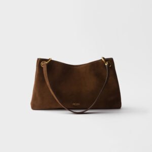 Prada Etude large suede shoulder bag