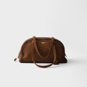 Prada Bowling medium suede bag