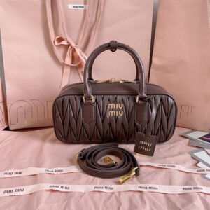 Arcadie matelassé nappa leather bag