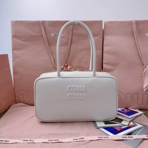 Beau leather top-handle bag