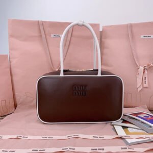 Beau leather top-handle bag