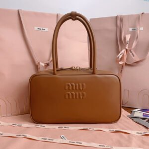 Beau leather top-handle bag