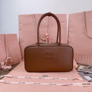 Beau leather top-handle bag