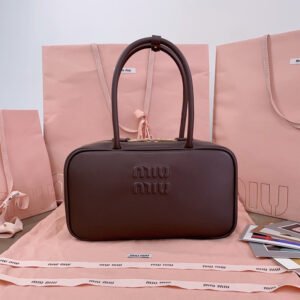 Beau leather top-handle bag