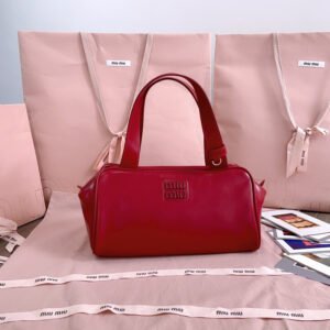 Leather top-handle bag