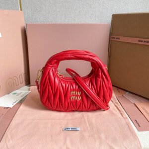 Wander matelassé nappa leather hobo mini-bag