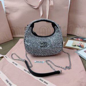 Wander matelassé nappa leather hobo mini-bag