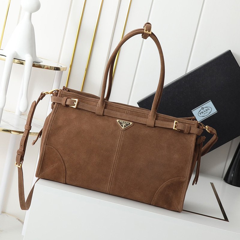 Prada Bonnie large leather handbag