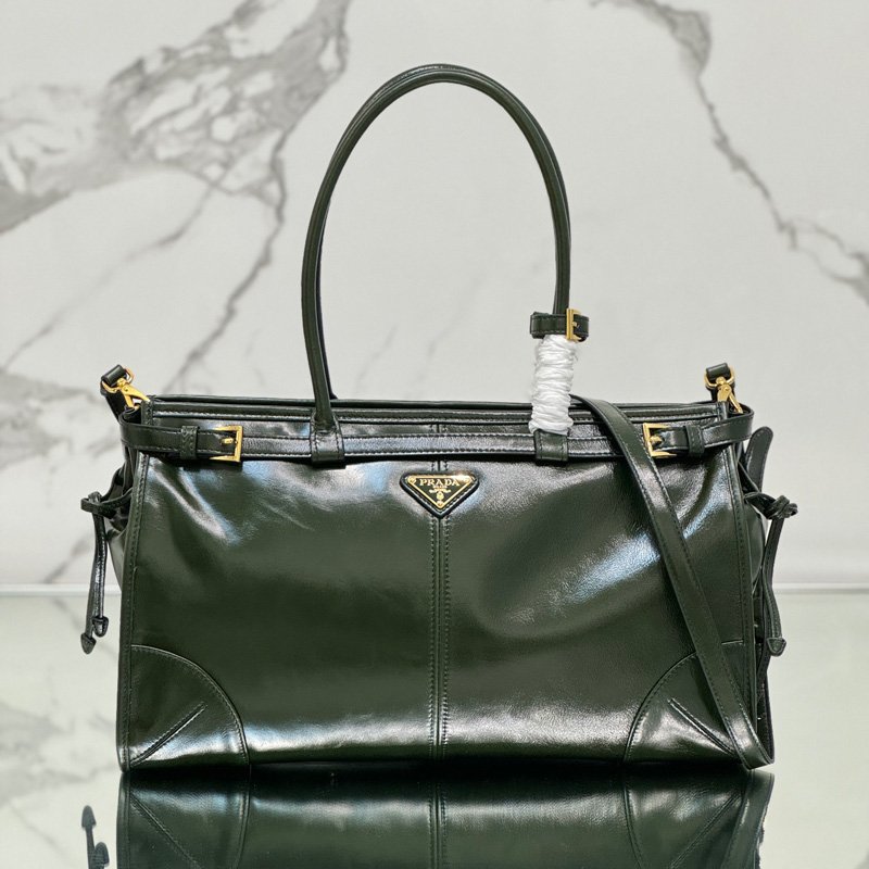Prada Bonnie large leather handbag