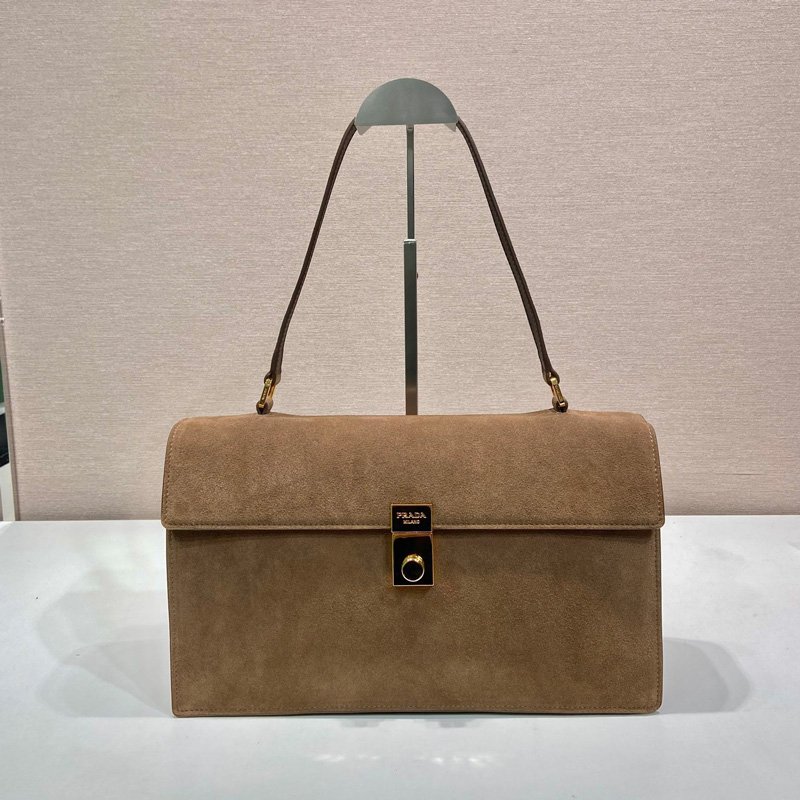 Prada Soft Sound large leather shoulder bag with charms