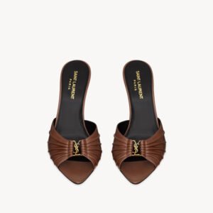 BABYLONE mules in smooth leather