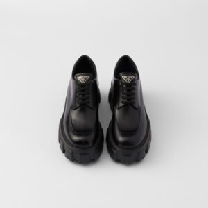 Brushed leather loafers