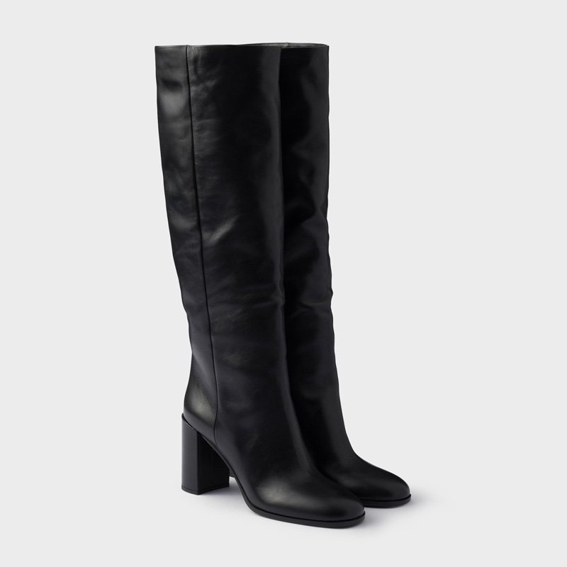 Leather boots