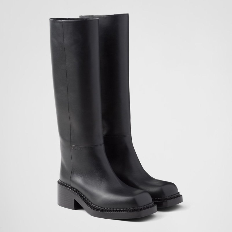 Leather boots