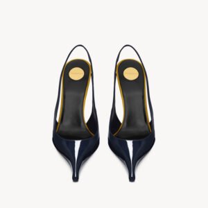 slingback pumps in patent leather