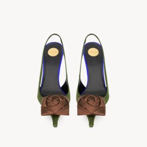 slingback pumps in patent leather