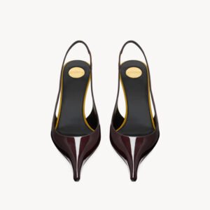 slingback pumps in patent leather