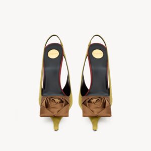 slingback pumps in patent leather