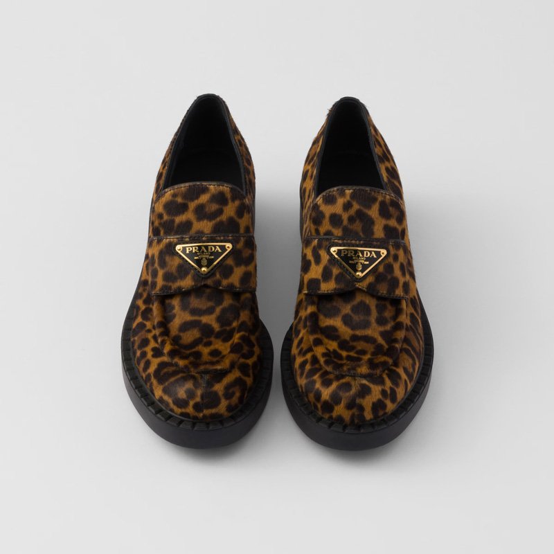 Chocolate brushed leather loafers